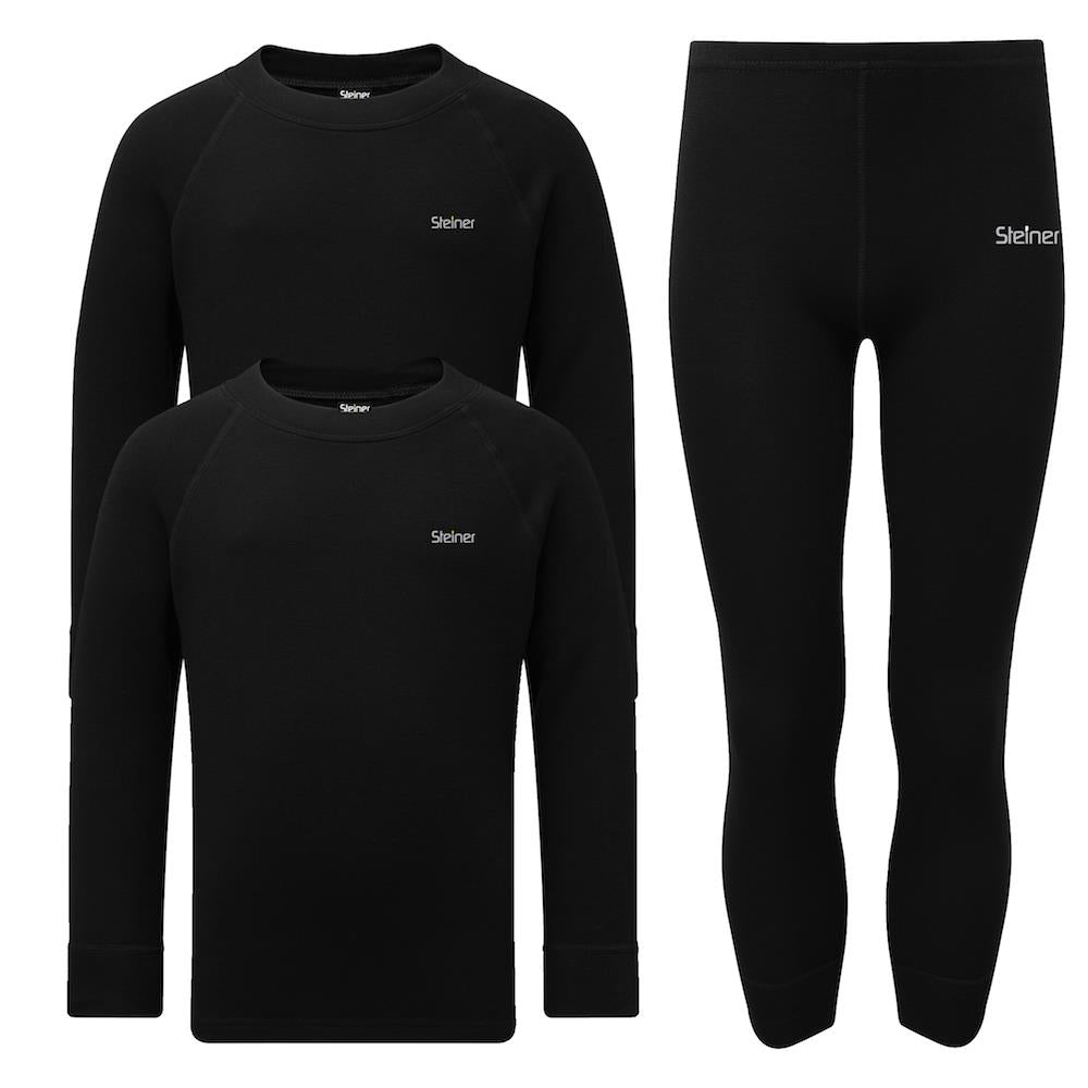 Steiner Kids Soft-Tec Active Base Layer Bundle Black