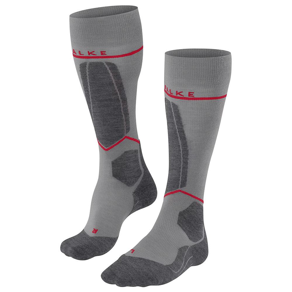 Falke SK4 Compression Light Mens Ski Socks Light Grey