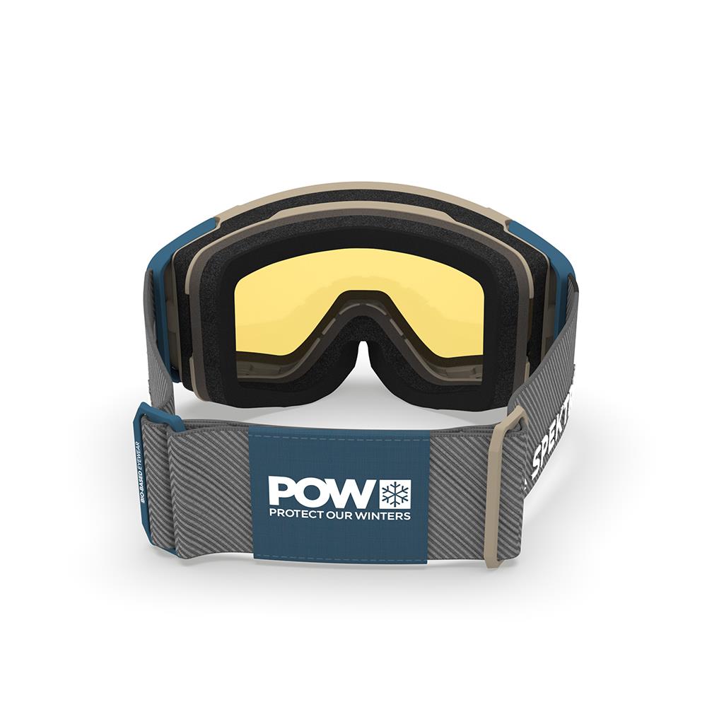 Spektrum Ostra POW Edition Goggles Sand / POW Blue - Biooptic Gold + Clear Lens