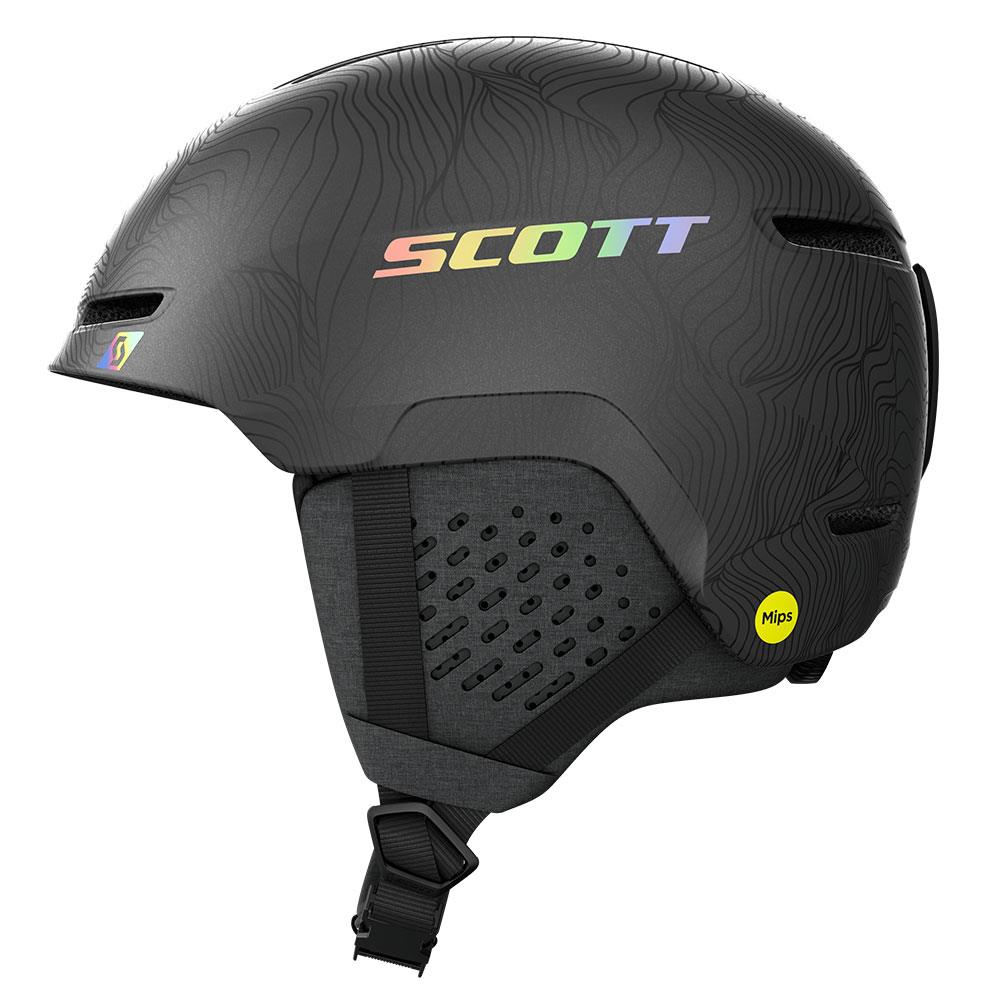 Scott Track Plus MIPS Ski + Snowboard Helmet Granite Black/Holo Grey