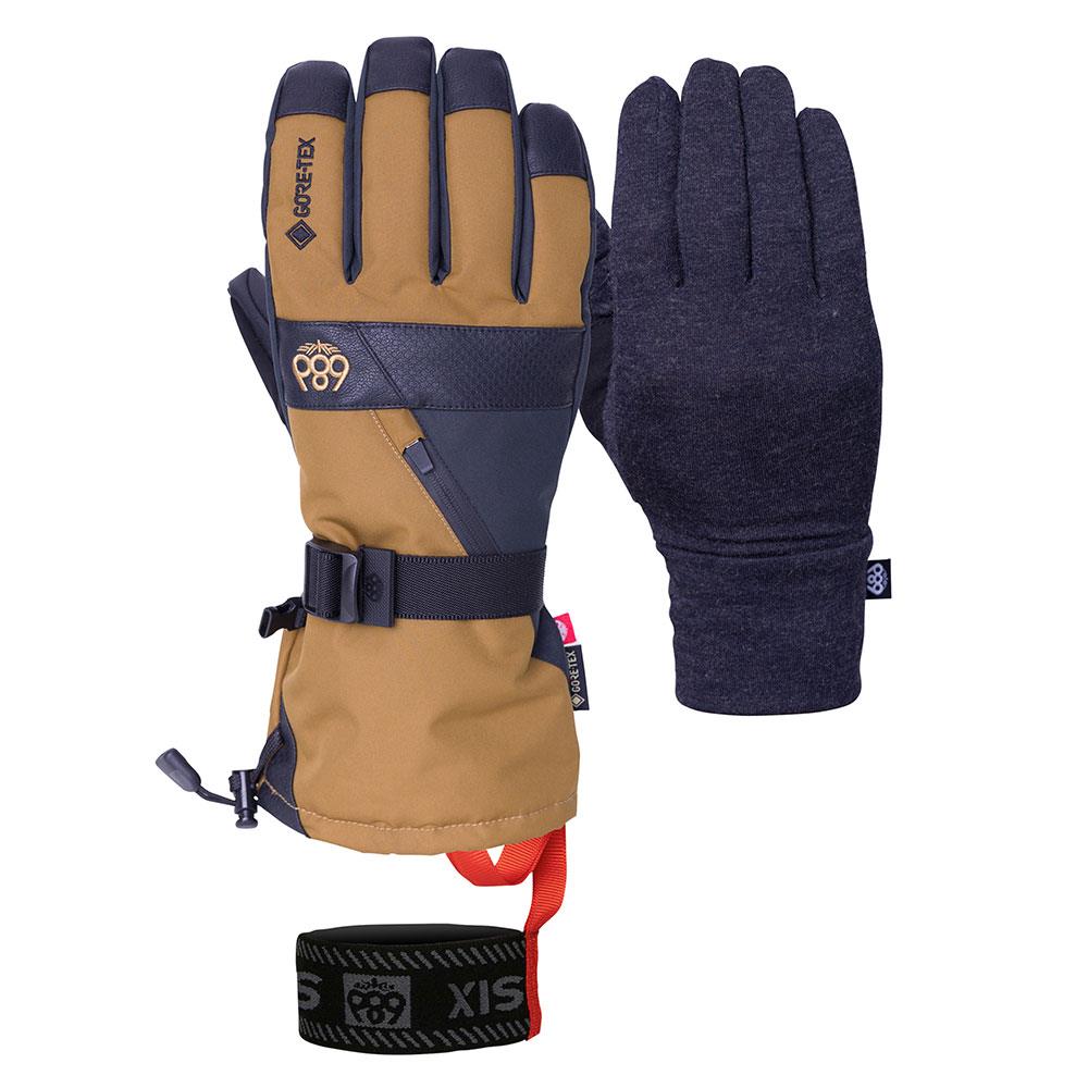 686 Mens GORE-TEX SMARTY 3-in-1 Gauntlet Gloves Breen