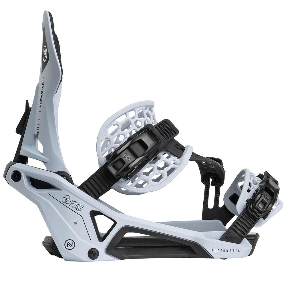 Nidecker Supermatic Step-in Snowboard Bindings 2025 Cannon Blue