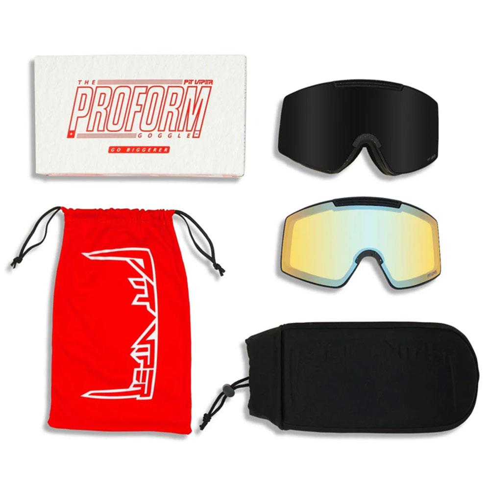 Pit Viper Proform Goggles The Blacking Out - Smoke + Cat.1 Bonus Lens