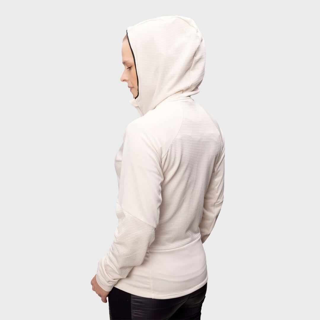 Halti Heat Grid  Womens Hooded Layer Jacket Eggnog Beige