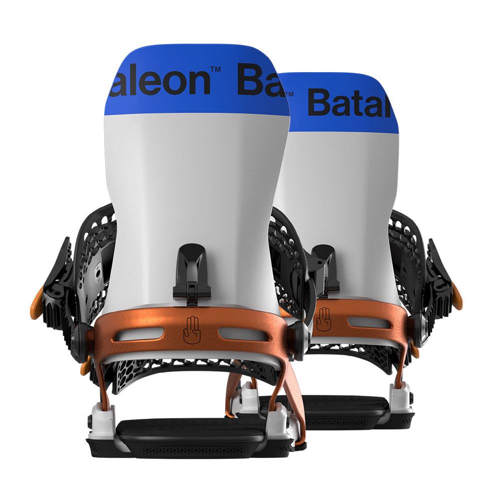 Bataleon Blaster Asymwrap Mens Snowboard Bindings Bone White/Copper 2025